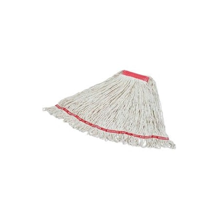Rubbermaid Commercial Rubbermaid Large Swinger Loop CottonSynthetic Wet Mop W 1 Headband  FGC11306WH00, PK6 FGC11306WH00